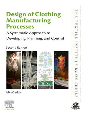 cover image of Design of Clothing Manufacturing Processes